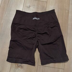 Aurola Espresso Biker Shorts
